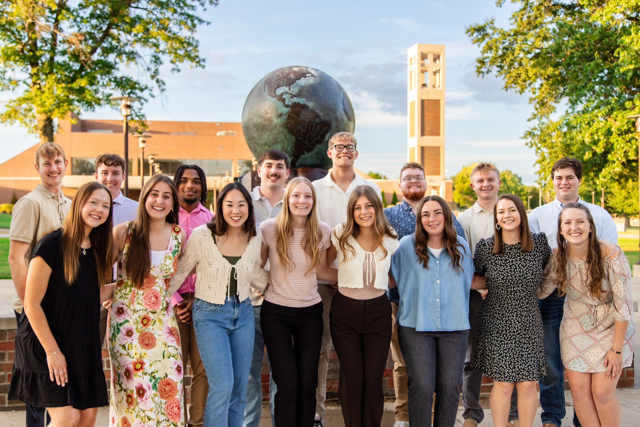 Student life at SBU - group photo of homecoming court
