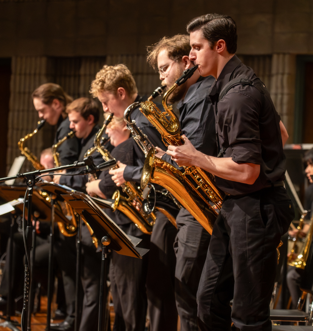 SBU Students performingin jazz ensemble students performing in jazz ensemble